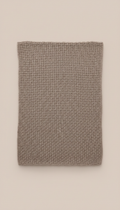 Taupe Clay Handwoven Throw Blanket